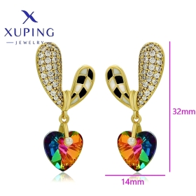 Cercei Inima Multicolor