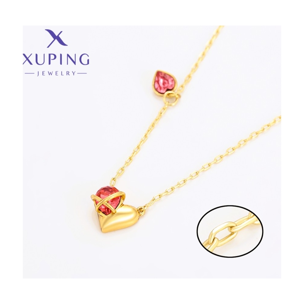 Colier Inimă Turmalină Roz