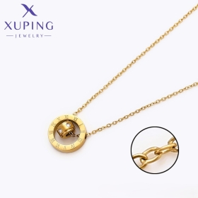 Colier Pandantiv Cifre Romane Cristale