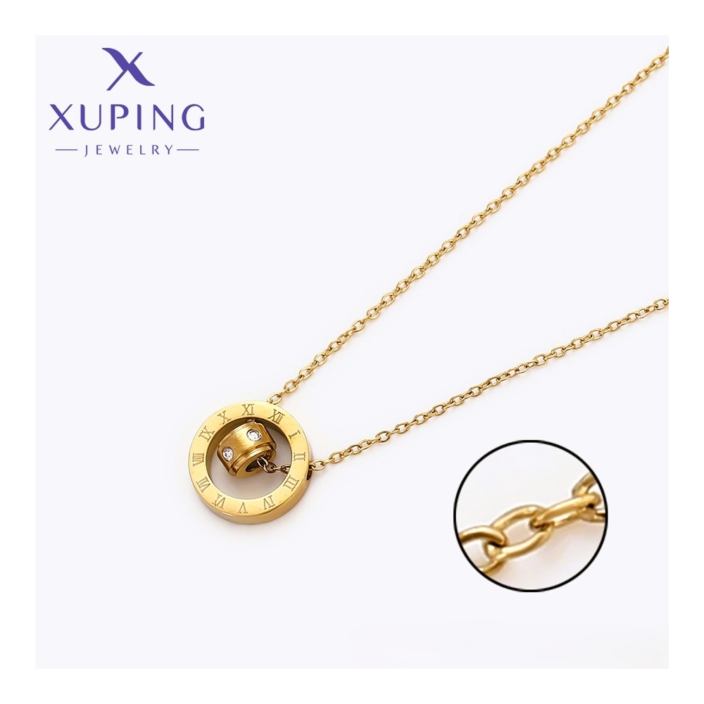 Colier Pandantiv Cifre Romane Cristale