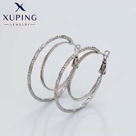 Cercei Dubli Aur Alb Moderni